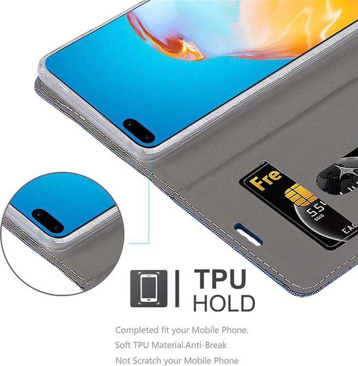 Actual product image Cadorabo Book Jeans Optics Cover (Huawei P40)