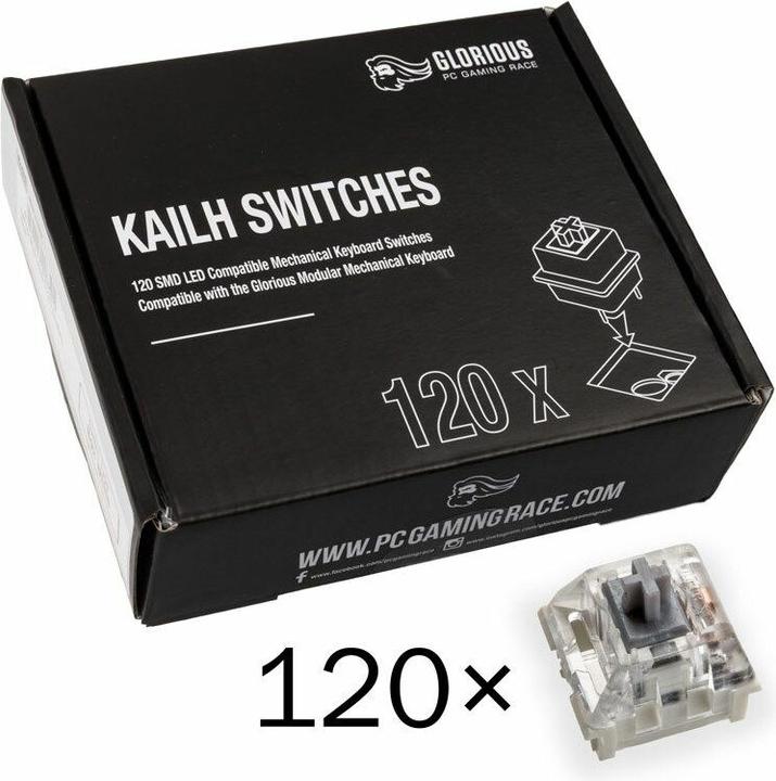 Actual product image Glorious PC Gaming Race Kailh Speed Silver