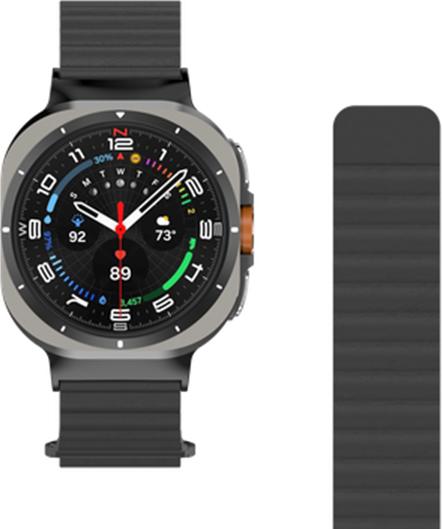 Produktbild Just in Case Leder-Armband MagFit Leather black (PU-Leder)