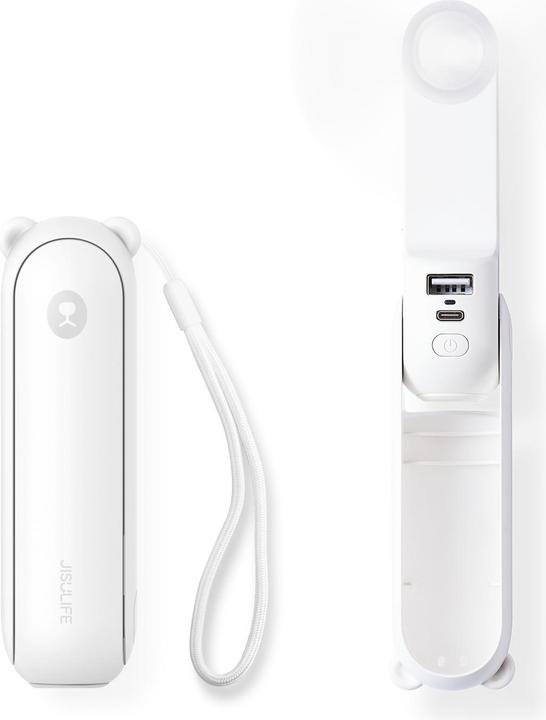 Actual product image Jisulife Handheld Fan Life8 white