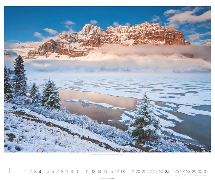 Actual product image Kanada Kalender 2026 - Der Ruf der Wildnis (55 x 46 cm, Hardcover, German)