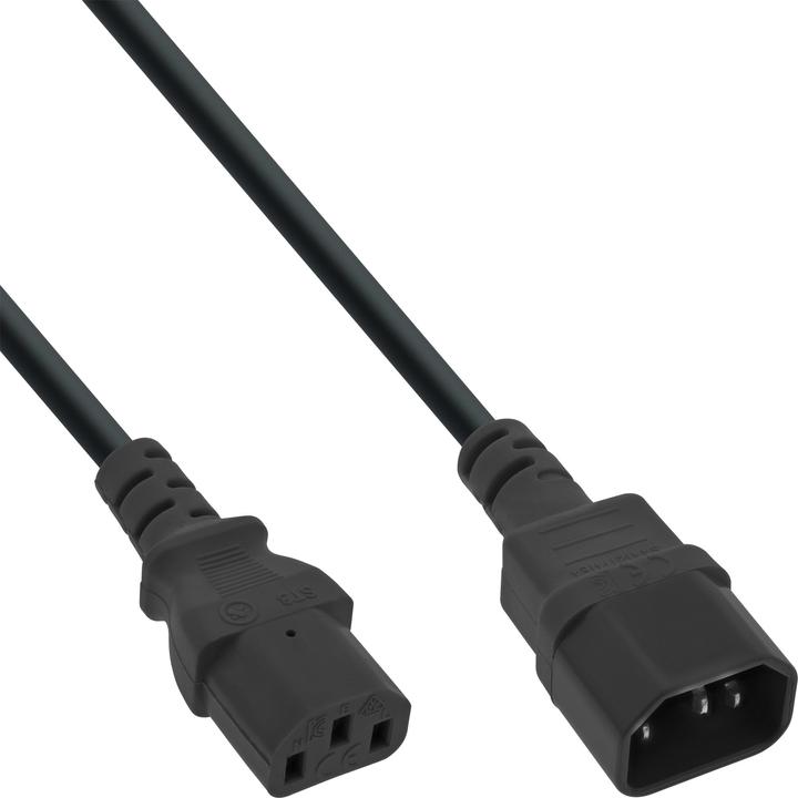 Produktbild InLine 35er Pack Bulk-Pack Kaltgeräteverlängerung (2 m, C13)
