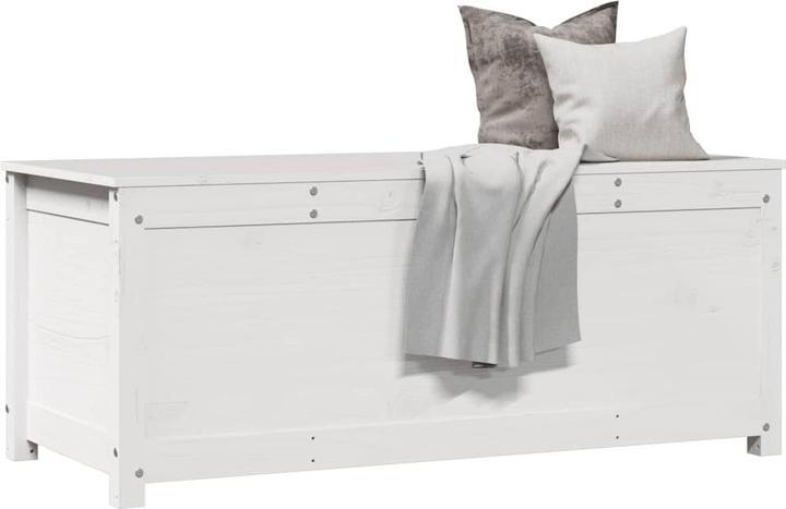 Produktbild VidaXL Truhe Weiss 110x50x45,5 cm Massivholz Kiefer,Farbe