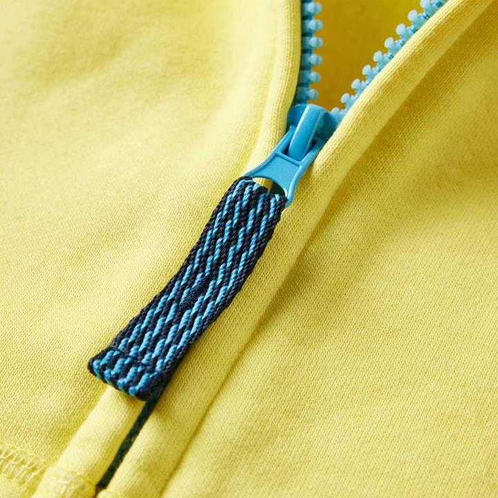 Immagine prodotto VidaXL Felpa con cappuccio per bambini con zip Giallo chiaro (104)