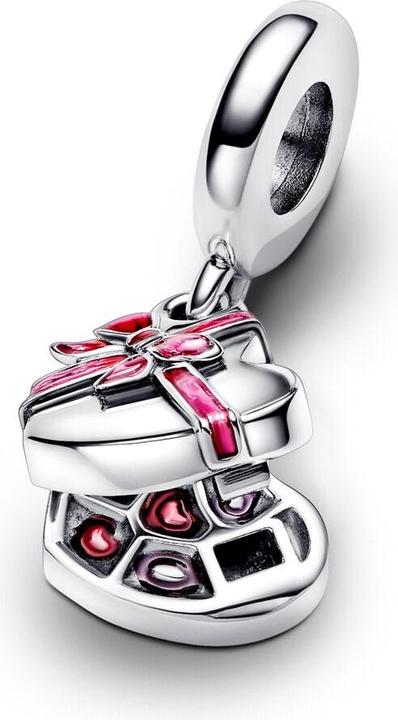 Image du produit Pandora Aufklappbare Herzförmige Pralinenschachtel Charm (Argent 925)