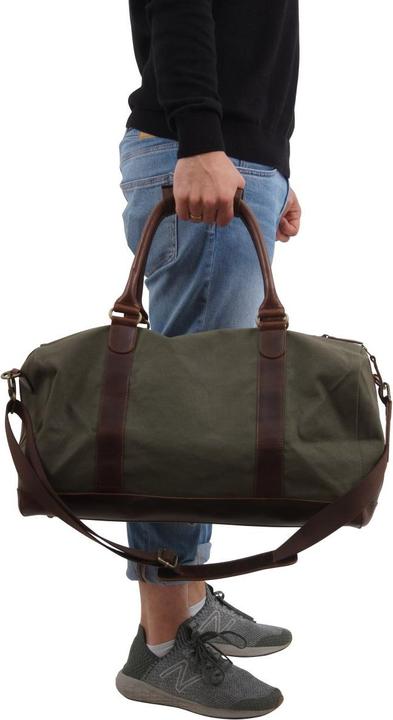 Actual product image Buckle & Seam Weekender Willow Canvas Green/Blue (37 l)