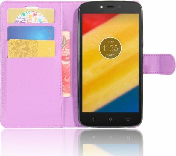 Produktbild MU Classic Lederhülle mit Litchitextur (Motorola Moto C Plus)