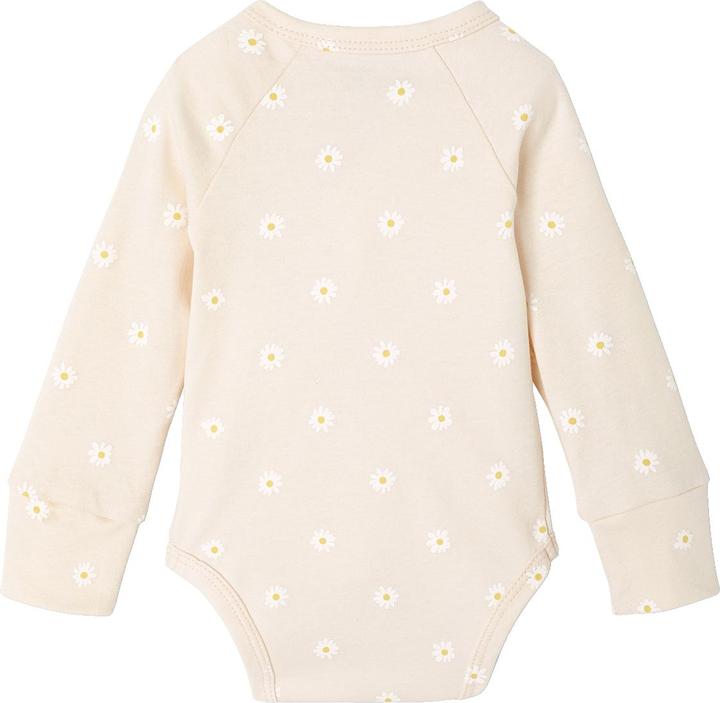Actual product image Vertbaudet Bio-Kollektion: Mitwachsender Baby Wickelbody mit Gänseblümchen (74)