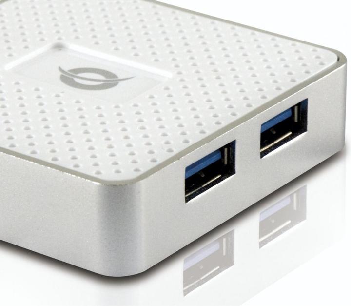 Actual product image Conceptronic USB Hub 4-Port 3.0 ->4x3.0 w.power supply ws (USB-C, 4 Ports)