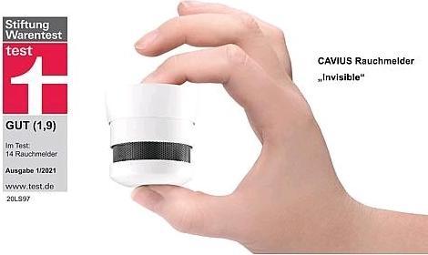 Actual product image Cavius INVISIBLE VDS smoke detector