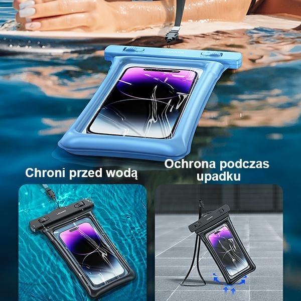 Actual product image Usams Waterproof smartphone protective cover (Universal)