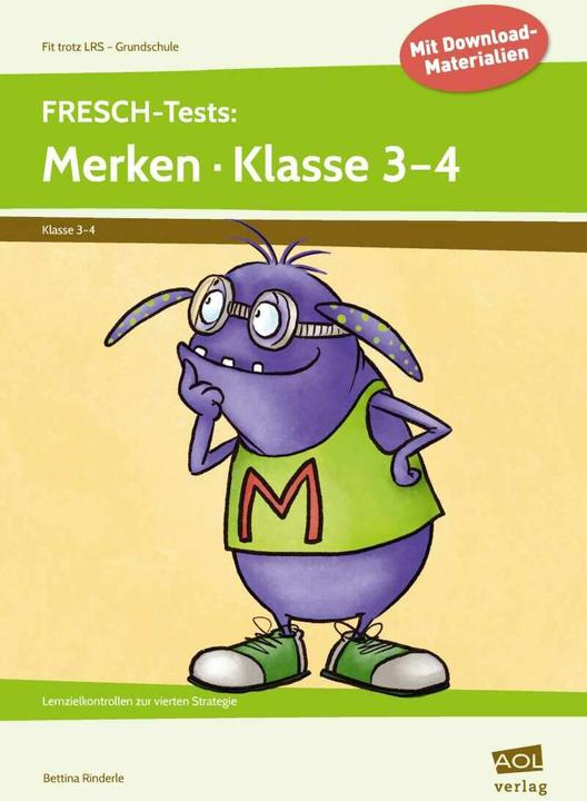 Produktbild FRESCH-Tests: Merken - Klasse 3-4 (Deutsch, Bettina Rinderle, 2021)