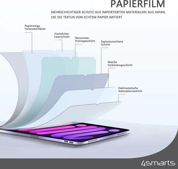 Immagine prodotto 4smarts Protezione dello schermo (1 Pezzo/i, iPad Pro 12,9 2022 (6a generazione))