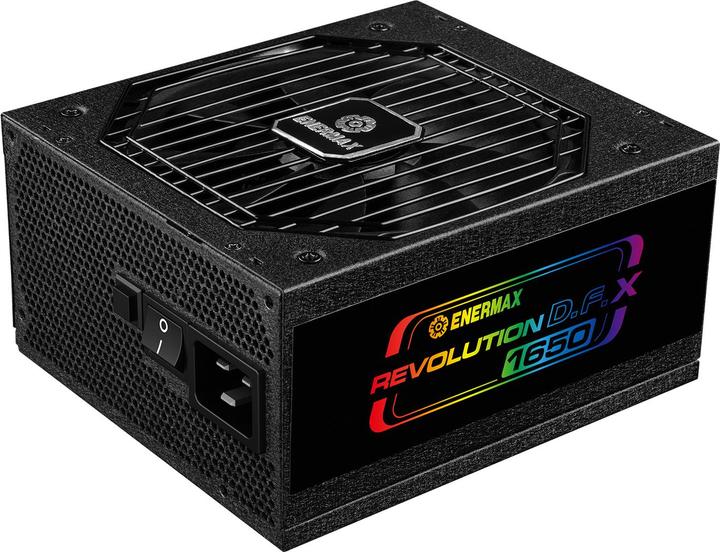 Image du produit Enermax Revolution D.F. X ARGB ATX3.0 PCI-e 5.0 Compact PC Power Supply 1650W 80Plus Gold Full Module 2x (1650 W)