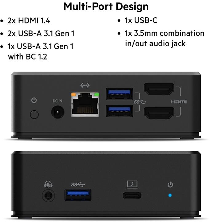 Image du produit Belkin INC002vfBK (USB-C, 8 Ports)