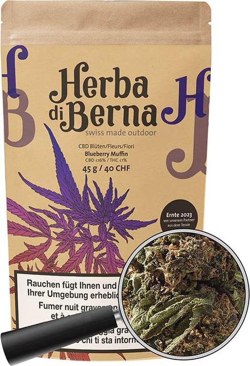 Actual product image Herba di Berna Blueberry Muffin Outdoor 45g (45 g, Outdoor)