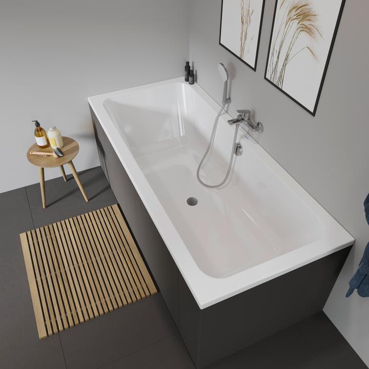 Immagine prodotto Duravit Vasca rettangolare sagomata D-Code 80 x 180 cm bianca liscia 7001010000000 (150 l, 180 cm, 80 cm)