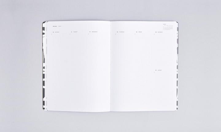 Actual product image Nuuna Weekly Diary L Wild Lines (L, 165 x 220 mm, German)
