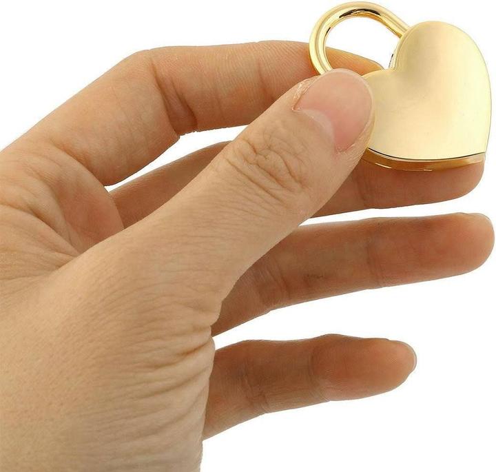 Immagine prodotto JTI Lucchetto in metallo a forma di cuore - oro