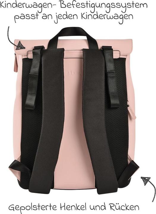 Image du produit Beaba Sac à dos à langer Oslo - vieux rose
