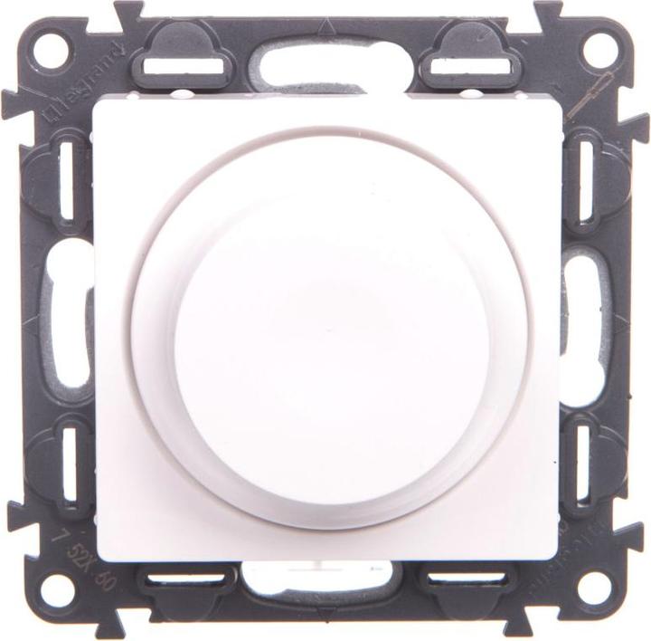 Actual product image Legrand VALENA LIFE rotary dimmer without neutral terminal white 230V (752160)