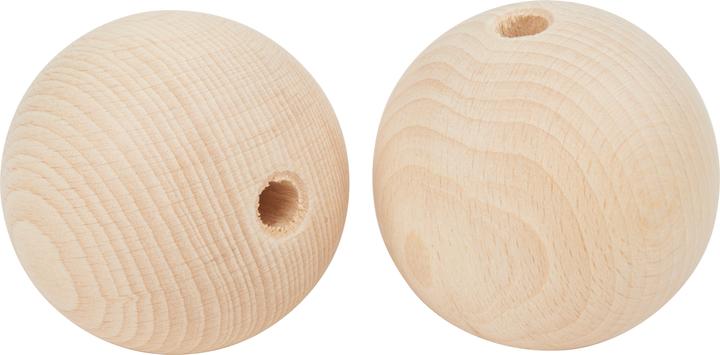Produktbild VBS Holzkugeln halbgebohrt "Ø 70 mm"