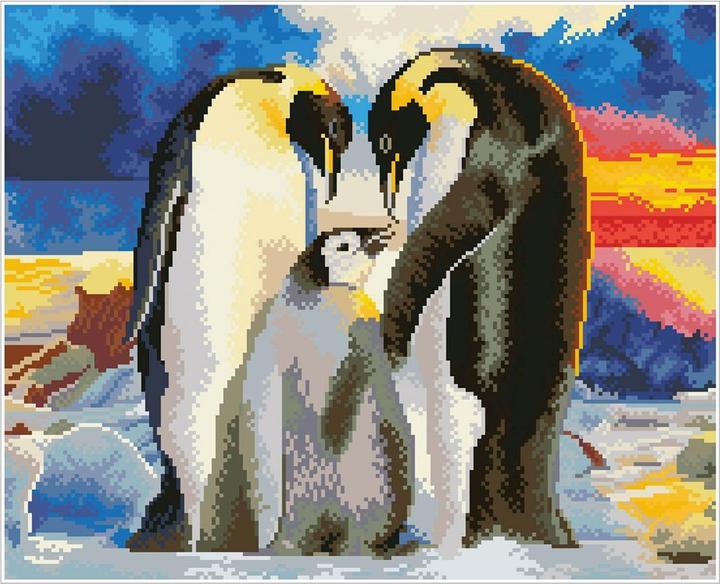 Actual product image Diamond Dotz Diamond Painting Penguin Family