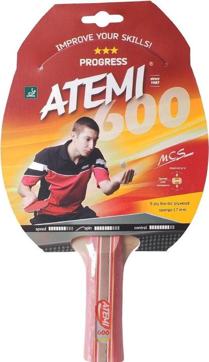 Atemi Neuer anatomischer Tischtennisschläger 600