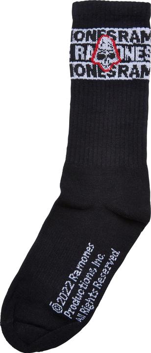 Image du produit Merchcode Ramones Skull Socks 2-Pack - 19829 (lot de 2, 47 - 50)