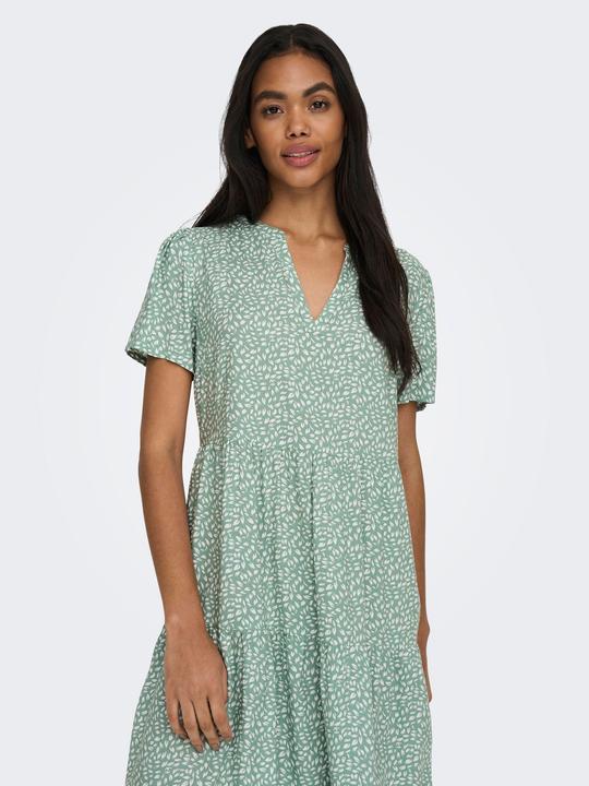 Produktbild Only V-Ausschnitt Kleid mit kurzen Ärmeln (M)