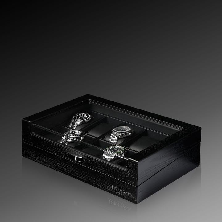 Actual product image Heisse & Söhne Watch box Oxford 10 - Dark Oak