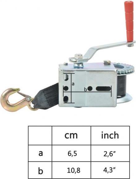 Actual product image Arwin Hand winch with belts