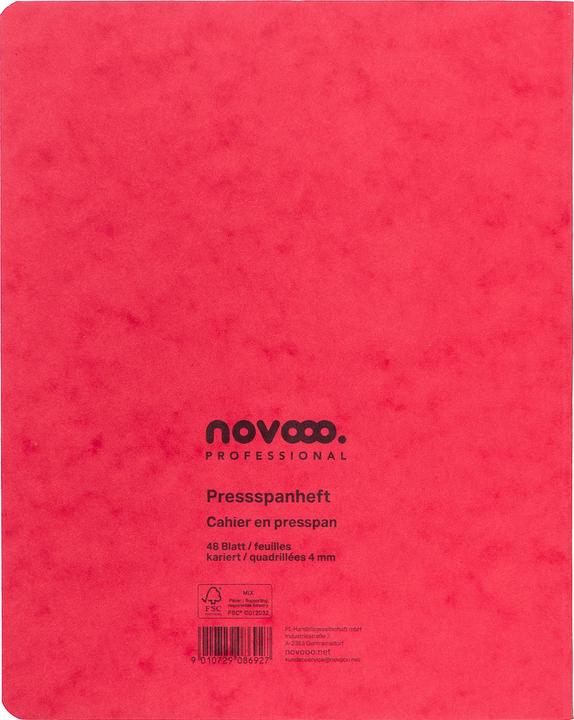 Actual product image Novooo Pressspanheft (175 x 220 mm, Checked)