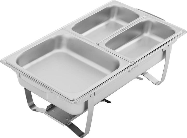 Produktbild Royal Catering Chafing Dish Warmhaltebehälter Rechaud Wärmebehälter 9 l 2 Brennstoffhalter