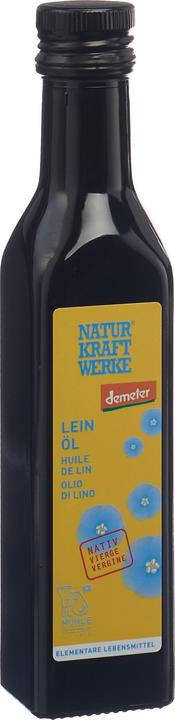 Actual product image NaturKraftWerke Demeter linseed oil (250 ml)
