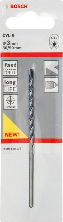 Actual product image Bosch Professional Zubehör Carbide Concrete Twist Drill (3 mm)