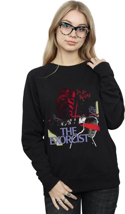 Actual product image The Exorcist Womens/Ladies Scratched Eyes Sweatshirt (XXL)