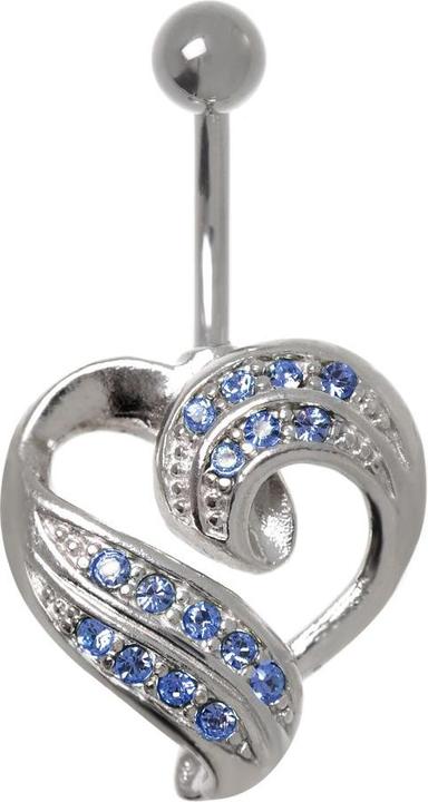 Actual product image Bijouteria Bellypiercing (Stainless steel, Brass, Crystal)