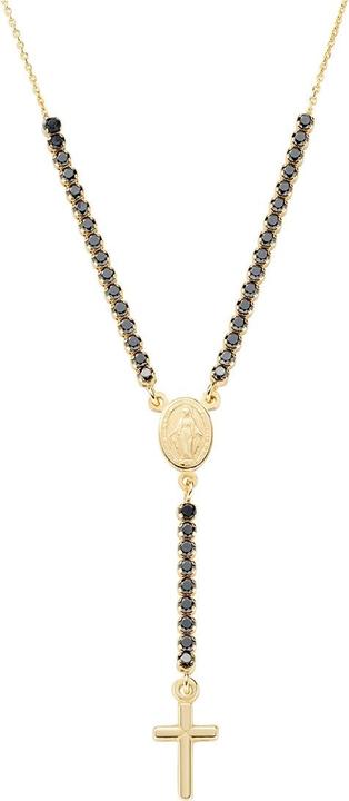 Immagine prodotto Amen Collana con croce da tennis stile rosario (Argento 925)