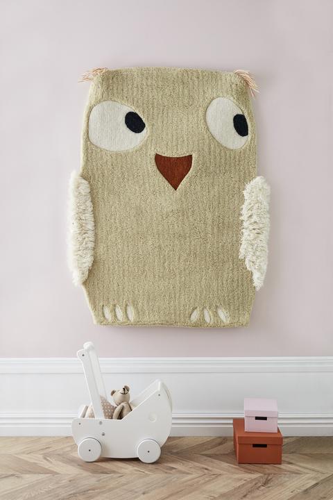 Produktbild Kids Concept Teppich Eule Edvin grün (120 x 90 x 3 cm)