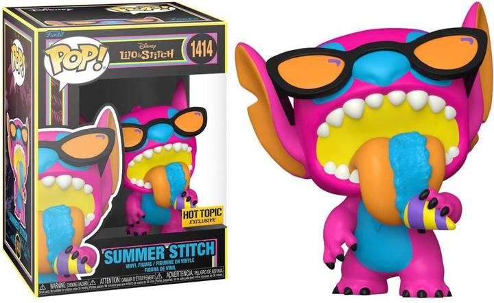 Image du produit Funko POP! Disney Lilo et Stitch - Summer Stitch Lumière Noire Exclusive