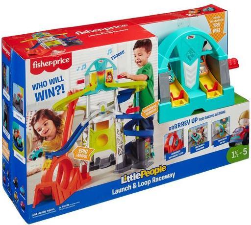Image du produit Fisher-Price Little People - Circuit avec Lanceur et Loopings