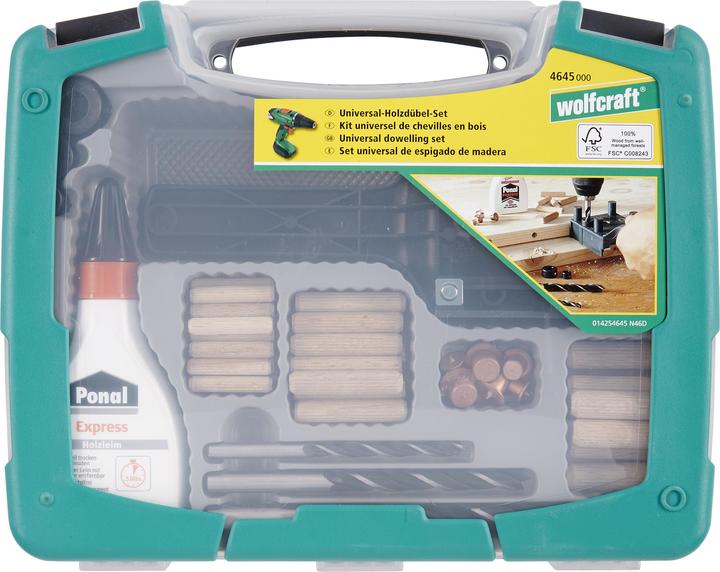 Actual product image wolfcraft Universal Dowelmaster Set (79 pcs.)