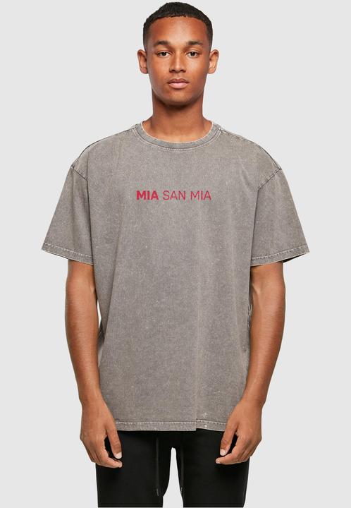 Produktbild FC Bayern München Mia San Mia Red Acid Washed Heavy Oversize Tee - 111611 (4XL)
