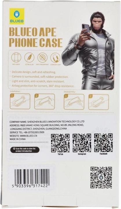 Produktbild Blueo Consumables! APE Phone Case - Apple iPhone 16 Pro gray (Apple iPhone 16 Pro)