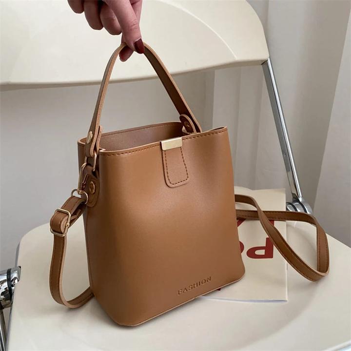 Only-Bags.Store Eimer Umhängetasche Crossbody Handtasche Mode Einfachheit hohe Kapazität Damen PU-Ledertasche