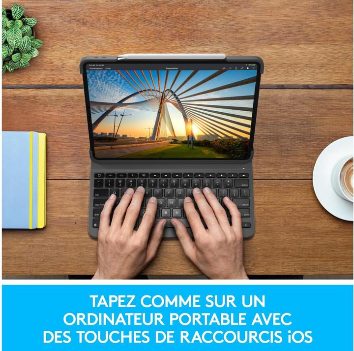 Image du produit Logitech Slim Folio Pro (CH, iPad Pro 12.9 2018 (3. Gen), iPad Pro 12.9 2020 (4. Gen))