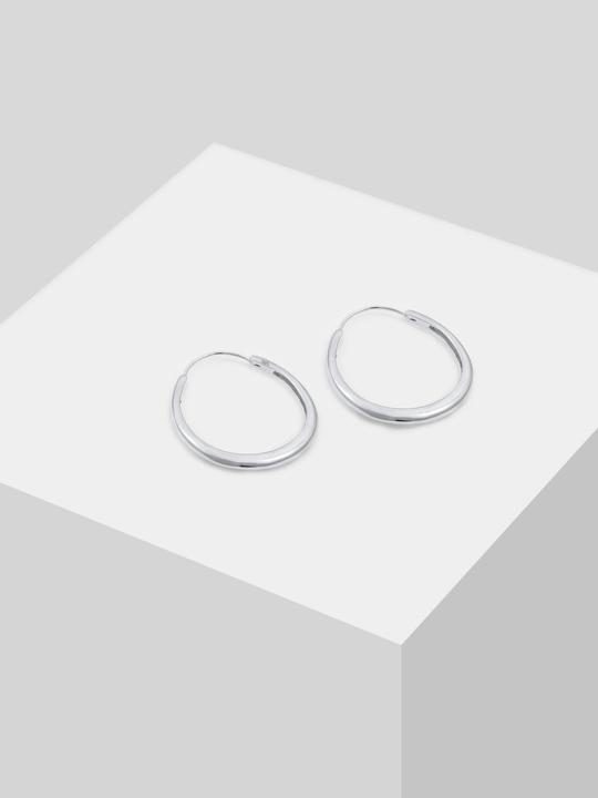 Actual product image Elli Creolen Oval Geo Look (925 Silver)