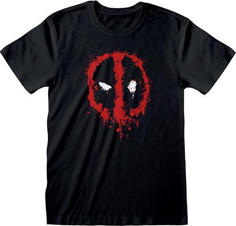 Heroes Inc Marvel - T-shirt unisexe Noir Deadpool Splat- L (L)