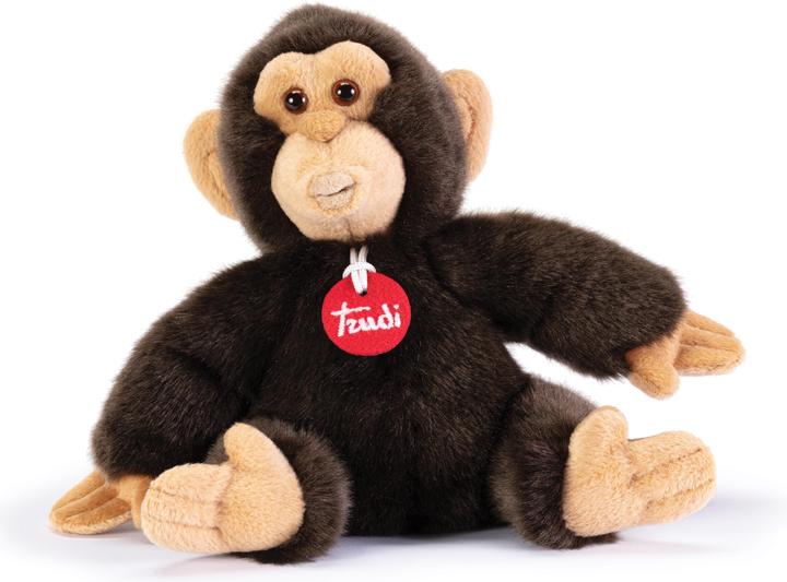 Trudi Classico peluche scimmia Bisko 23 x 22 x 12 cm, taglia S, peluche di alta qualità con tappetino (12 cm)